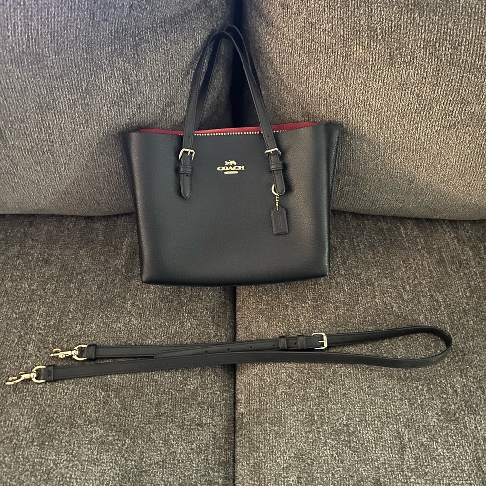 Coach Leather Mollie Tote Bag